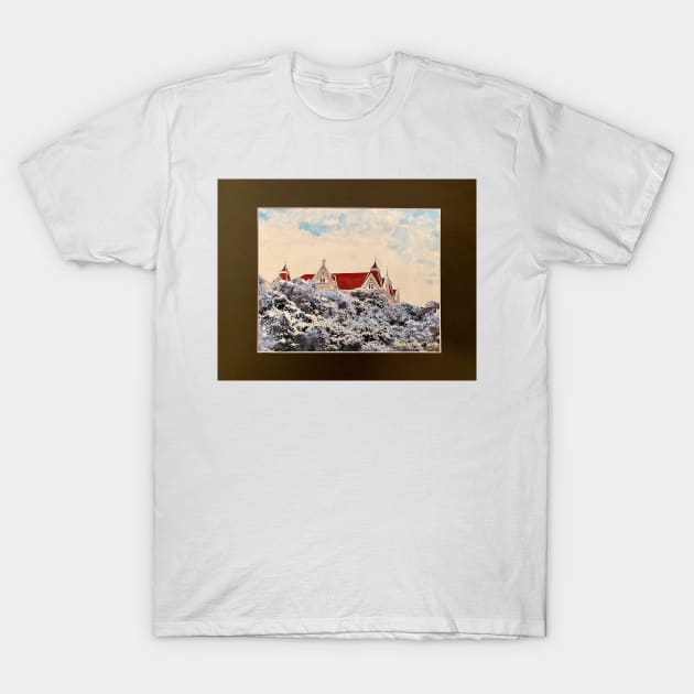 Old Main in the Snow T-Shirt by gjspring